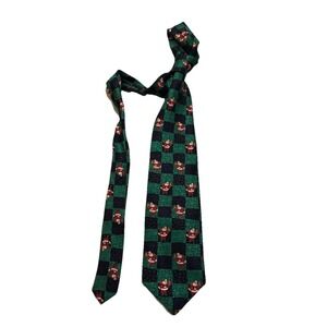 Cape Cod‎ Necktie Neckwear Santa Green 100% Silk Made In  USA  Christmas